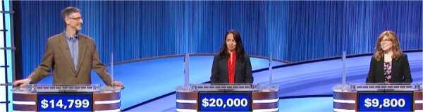 Final Jeopardy (12/10/2021) J.P. Allen, Alisa Hove, Deborah Steinberger