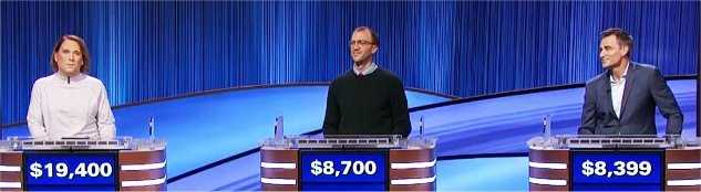 Final Jeopardy (12/24/2021) Amy Schneider, David Carpman, Chris O’Malley