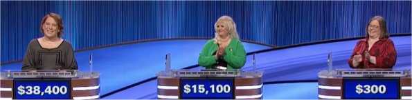 Final Jeopardy (12/27/2021) Amy Schneider, Ashley Castle, Donna Lettow