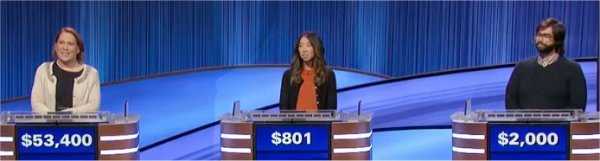Final Jeopardy (12/3/2021) Amy Schneider, Brooke Sachs, Andrew Rafner