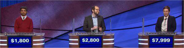 Final Jeopardy (6/11/2021) Ankit Gupta, Mike Goldstein, Katie Sekelsky