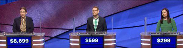 Final Jeopardy (6/14/2021) Katie Sekelsky, Jonathan Udoff, Caitlin Hackett