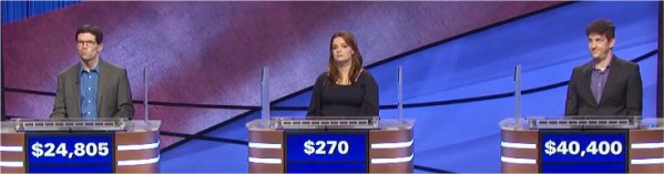Final Jeopardy (7/21/2021) Josh Saak, Elizabeth Devereaux, Matt Amodio