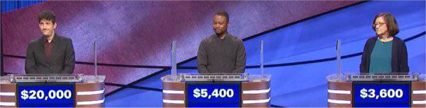 Final Jeopardy (7/23/2021) Matt Amodio, John Roberson, Rachel Vanarsdall