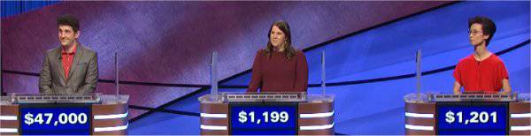 Final Jeopardy (7/28/2021) Matt Amodio, Amanda Michel, Saya Signs