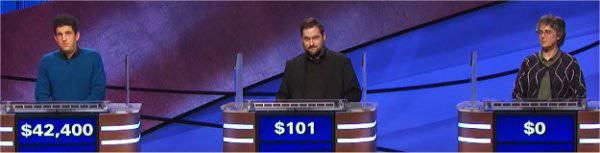 Final Jeopardy (8/12/2021) Matt Amodio, Steve Spillman, Ruth Reichard