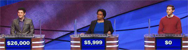 Final Jeopardy (8/5/2021) Matt Amodio, Ashley Rayner, James Weldon
