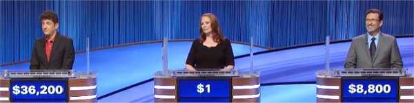 Final Jeopardy (9/22/2021) Matt Amodio, Paula Scheider, Christopher Stucky