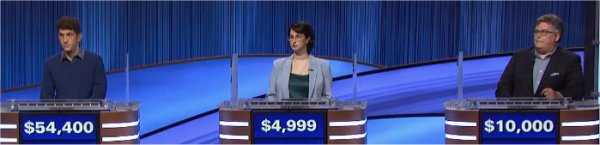 Final Jeopardy (9/30/2021) Matt Amodio, Abigail Noy, Andrew Fox