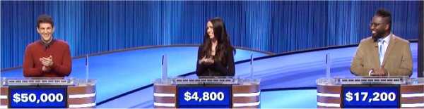 Final Jeopardy (10/5/2021) Matt Amodio, Angie Vroom Givant, Anthony Christopher-Smith