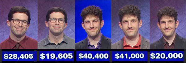 Jeopardy! champs, week of July 19, 2021