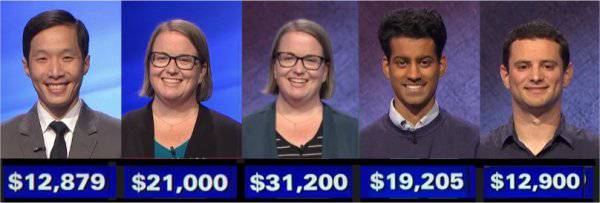 Jeopardy! champs, week of June 21, 2021