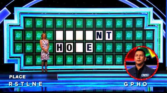 Pete on Wheel of Fortune (10-13-21)