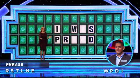 Frank on Wheel of Fortune (12-27-21)