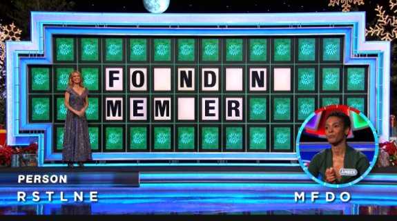 Amber on Wheel of Fortune (12-9-21)
