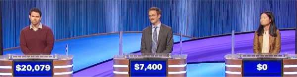 Final Jeopardy (10/4/2022) Cris Pannullo, Sean Holloway, Jacqueline Liao