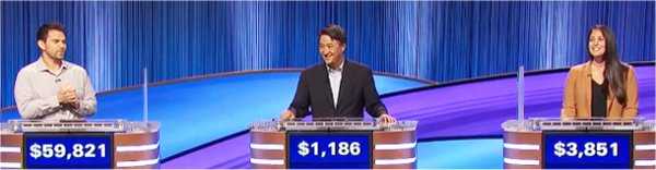 Final Jeopardy (10/10/2022) Cris Pannullo, Eugene Hahm, Allie Nudelman