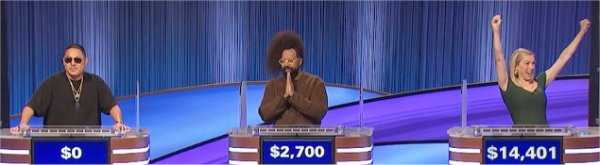 Celebrity Jeopardy (10/2/2022) Eddie Huang, Reggie Watts, Iliza Shlesinger