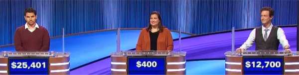 Final Jeopardy (10/6/2022) Cris Pannullo, Jo Austin, Jeff Parker