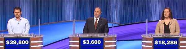 Final Jeopardy (11/28/2022) Cris Pannullo, Michael Harten, Xanni Brown