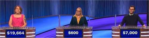 Final Jeopardy (11/9/2022) Amy Schneider, Maureen O’Neil, Tyler Rhode
