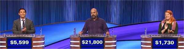 Final Jeopardy (12/8/2022) Ron Cheung, Sriram Krishnan, A.Z. Madonna
