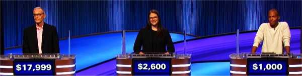 Final Jeopardy (6/23/2022) Jeff Weinstock, Whitney Wood, Andrew Lewis