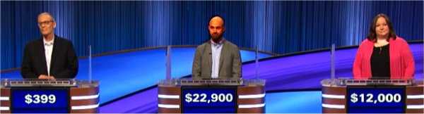 Final Jeopardy (6/24/2022) Jeff Weinstock, Joe Feldmann, Lauren Drinkwater