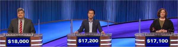 Final Jeopardy (9/14/2022) Luigi de Guzman, Winston Li, Harriet Wagner