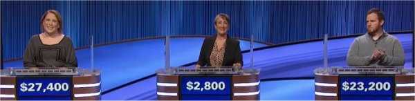 Final Jeopardy (1/6/2022) Amy Schneider, Terry Wolfisch Cole, Geoff Hoppe
