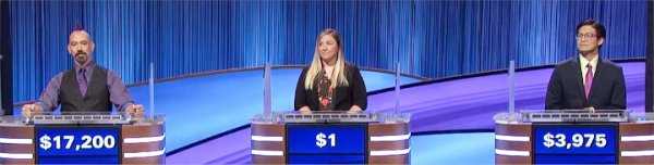 Final Jeopardy (2/14/2022) Dave Rapp, Carrie Christian, Hung Pham