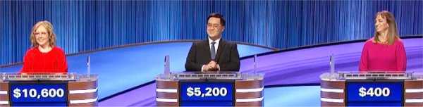 Final Jeopardy (2/24/2022) Christine Whelchel, Lucian Wang, Anne Large