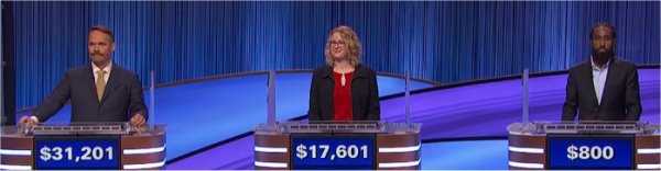 Final Jeopardy (2/9/2022) Lawrence Long, Michelle Bemis, James Cantres