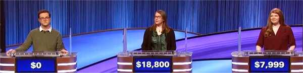 Final Jeopardy (3/21/2022) Finn Corrigan, Margaret Chipowsky, Karen Johnson