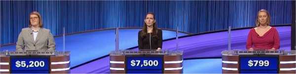 Final Jeopardy (3/25/2022) Ciara Donegan, Jackie Kelly, Nicole Wachell