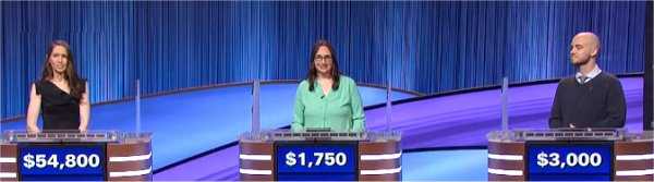 Final Jeopardy (3/29/2022) Jackie Kelly, Jennie Bunde, John Darcy