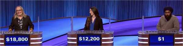 Final Jeopardy (3/8/2022) Maureen O’Neil, Miranda Wilson, Gundeep Singh