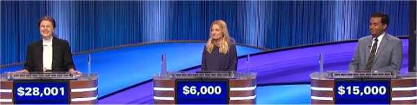 Final Jeopardy (4/15/2022) Mattea Roach, Katie Teller, Allan Joseph