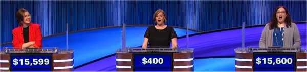 Final Jeopardy (5/6/2022) Mattea Roach, Betsy Hobbs, Danielle Maurer