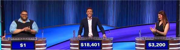 Final Jeopardy (6/6/2022) Ryan Long, Eric Ahasic, Stephanie Garrison
