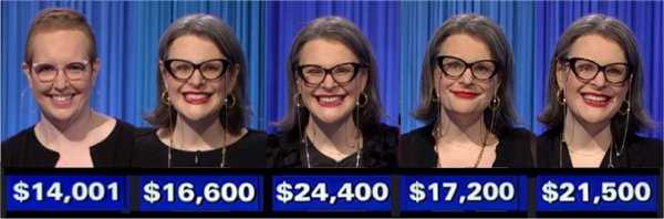 Jeopardy! champs, week of February 28, 2022
