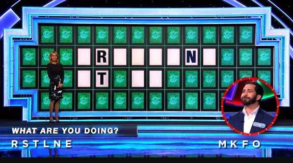 Garrett on Wheel of Fortune (1-12-22)