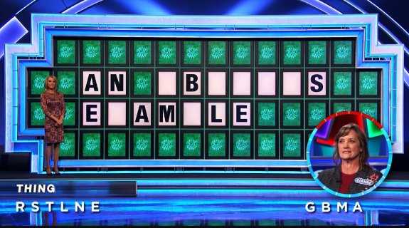 Dianne on Wheel of Fortune (2-17-22)