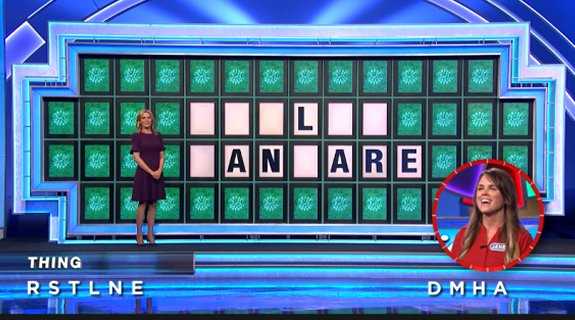 Janell on Wheel of Fortune (2-4-22)