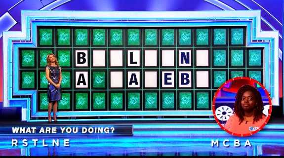 Bre on Wheel of Fortune (5-12-22)