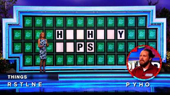 Kevin on Wheel of Fortune (5-20-22)