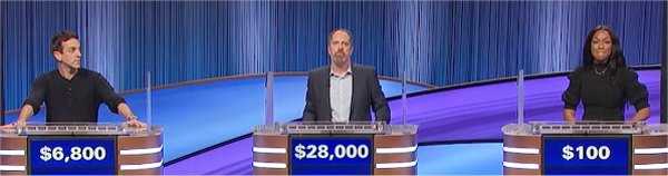 Celebrity Jeopardy (1/19/2023) B. J. Novak, Brendan Hunt, Cari Champion