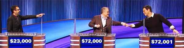 Celebrity Jeopardy (2/2/2023) Patton Oswalt, Wil Wheaton, Ike Barinholtz