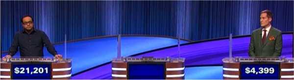 Final Jeopardy (1/13/2023) Yogesh Raut, Brenda Crowell, Michael Cavaliere