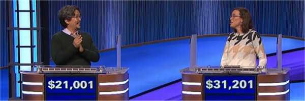 Final Jeopardy (1/18/2023) Vince Bacani, Erin Portman, Alec Wang